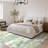 Pavelina Green Modern Abstract Machine Washable Indoor Area Rug with Non-Slip Backing-369354375-397210414