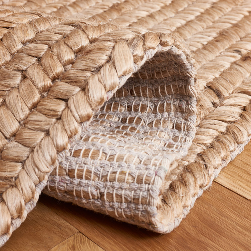 Ralph Lauren Bajada Jute, Cotton Solid Color Rug, Rectangle 6' x 9'