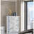 MOON WHITE MARBLE CHEST WITH LED