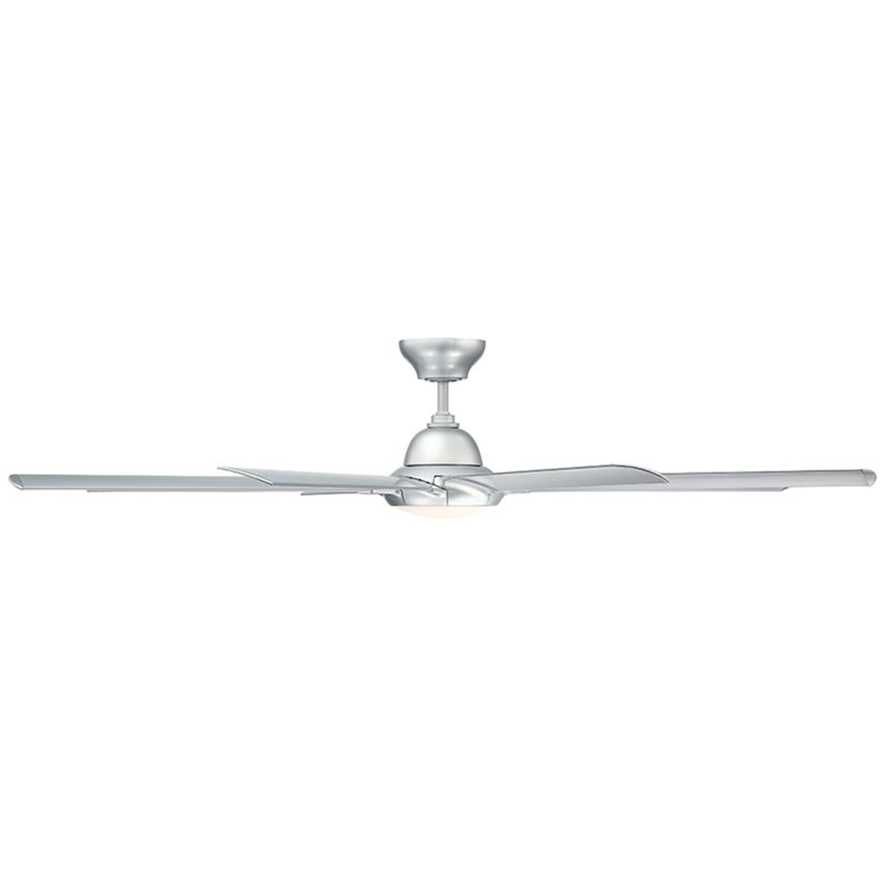 Hydra 8 - Blade Outdoor LED Smart Standard Ceiling Fan with Wall Control and Light Kit Included, Works With Alexa and iOS or Android App