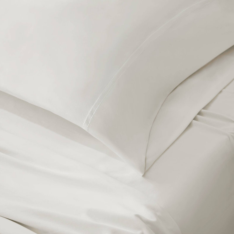Temperature-regulating 4-piece Queen Sheets And Sheet Sets, Nylon Blend, White
