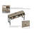 Meleesa 3 - Person Trestle Dining Set-798773278-798773272