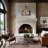 5-Light Industrial Drum Chandelier with Wood Accents