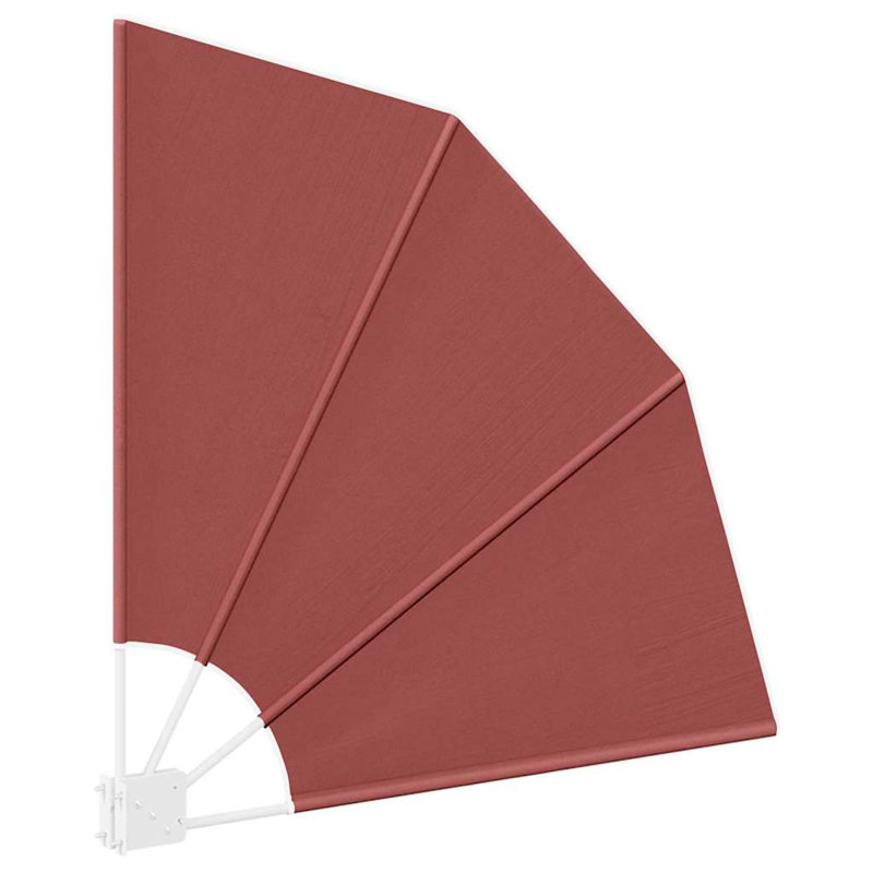 New Patio Balcony Side Awning Collapsible Garden Multi Sizes Multi Colours, 115cm H x 115cm W x 115cm D, Terracotta