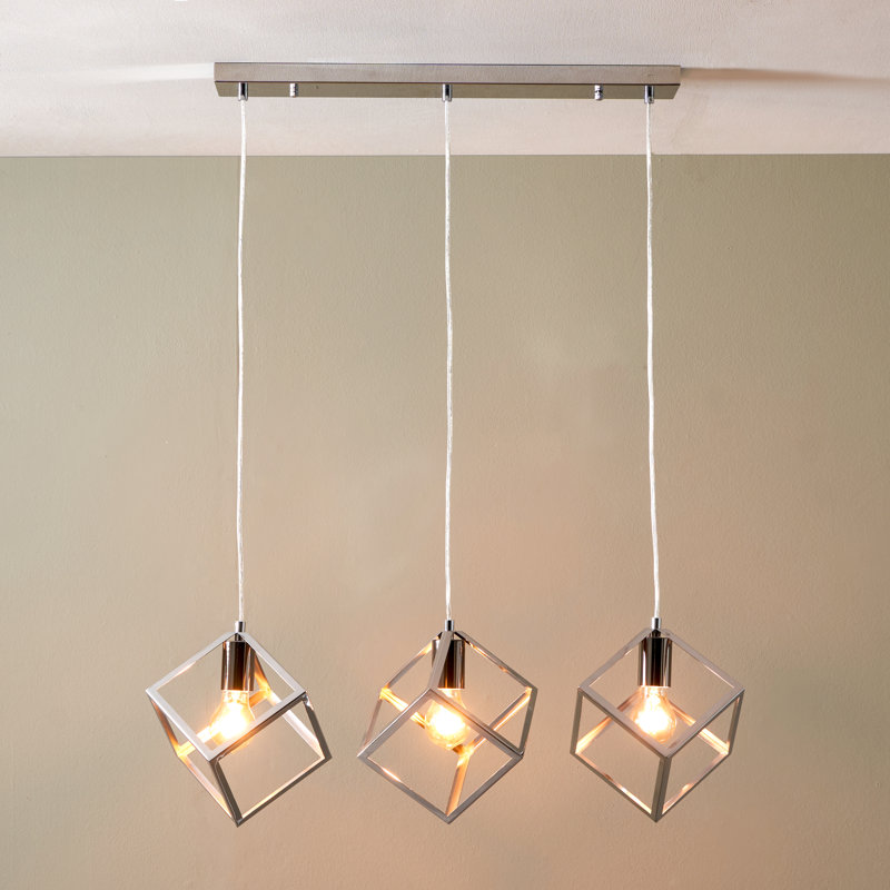 Abrie 3 - Light Steel Pendant