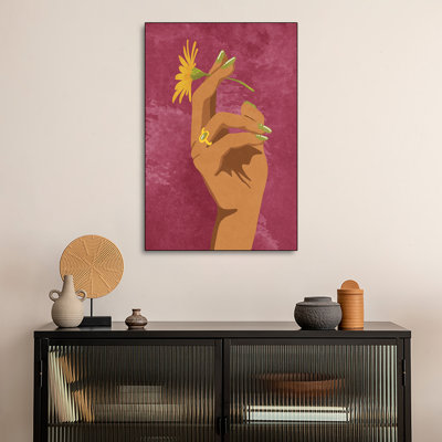Impression sur toile, "Steumerix", "Fumer une fleur" par Raissa Oltmanns