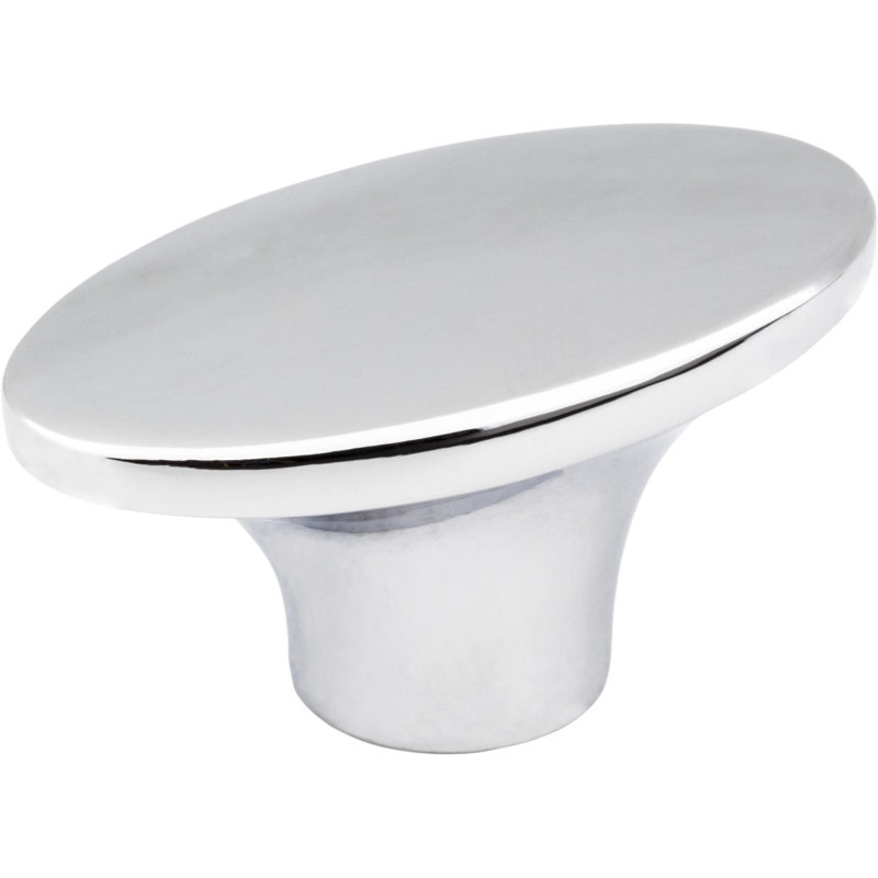 Hudson Oval Knob, Polished Chrome