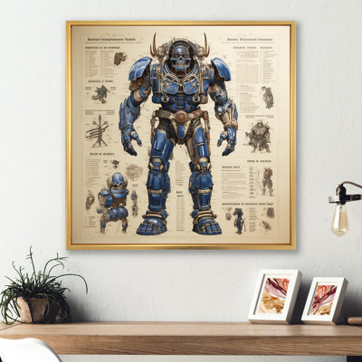 «Blue Giant Titan Blueprints I - Giants», art mural