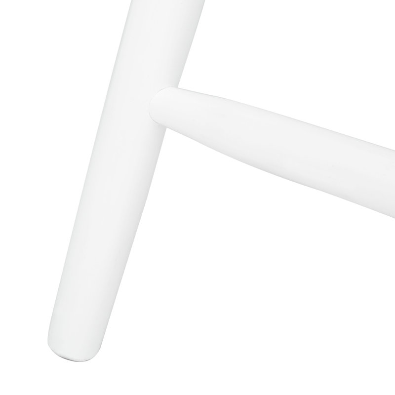 Solid Wood Counter Stool, White, Bar Stool (73.7cm Seat Height)