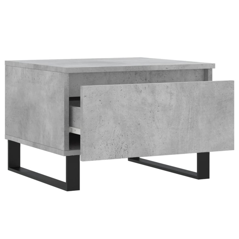 Coffee Table with Storage, Concrete Grey