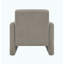 Fauteuil d'appoint moderne en chenille gris