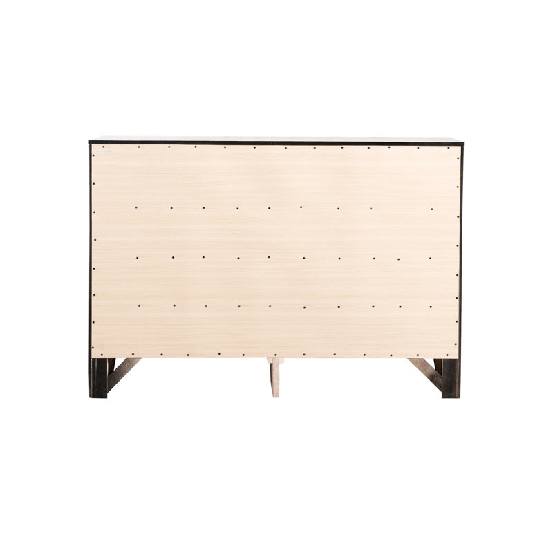 Commode de chambre noire avec fond d'angle stable pour guides de tiroir et résine