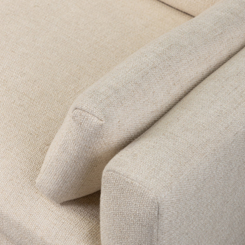 Harlin Sofa-96"-Surrey Cocoa, Thames Cream Linen Blend
