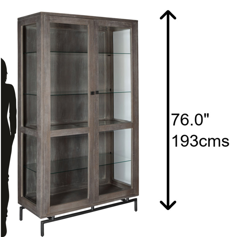 Sedona Solid Mango Wood Display Cabinet