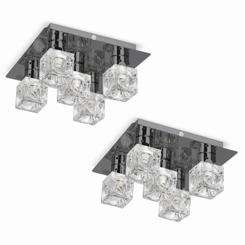 Paschke Glass Flush Mount