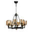Wheelright 8 - Light Shaded Chandelier