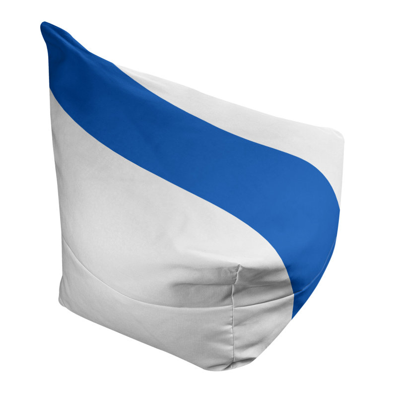 Fauteuil à billes Washington, Blanc / bleu royal / blanc, 31 po x 38 po x 42 po