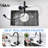 3-In-1 Kitchen Faucet With Press-Type Glass Rinser, High-Arc Pull-Down Sprayer Faucet, 3 Function Spray Mode, Matte Black Finish, For Modern Kitchen Sink-119337346