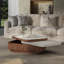 Table de bout rotative en pierre micro-cristalline
