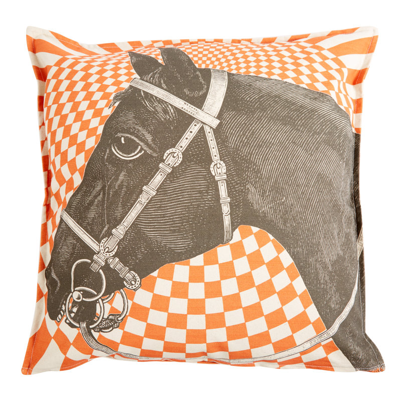 No Canvas Reversible Throw Pillow