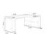 Bureau en bois massif en forme de L brun noyer avec 3 tiroirs-121082347-121082343