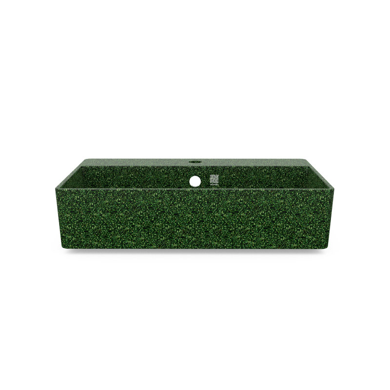 Cube60 23.62'' L Bathroom Sink, Moss