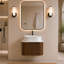 Meuble-lavabo mural 24 po avec lavabo vasque en céramique, porte-serviettes intégré et armoire pré-assemblée-22685022-22685017