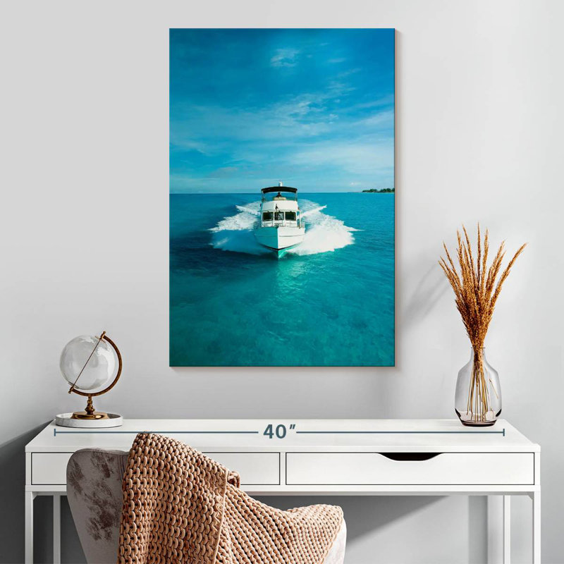 Mehar Speeding Powerboat, 30" H x 20" W