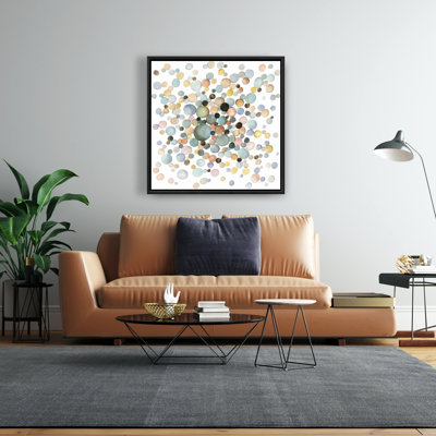 Petites bulles minimalistes sur toile | Décoration de salle de bain Shapes