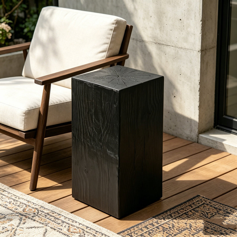 Table de bout, Black, H 33,75 po