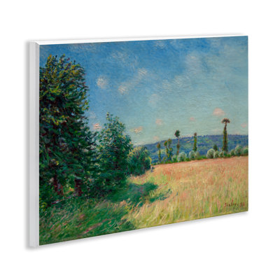 Sahurs Meadows in Morning Sun Wall Plaque, design by Alfred Sisley