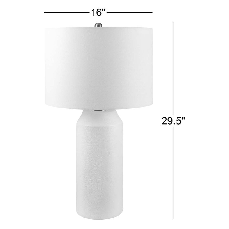 Patrick Ceramic Table Lamp, White