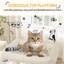 Cat Tree, 98 cm Tower, Sisal Scratching Post, Cats Tower for Indoor, Multi-Level Stable Cat Tree with Cats House, 2 Caves, Pompoms,  Dark Grey, Light Grey-524837921-505333552