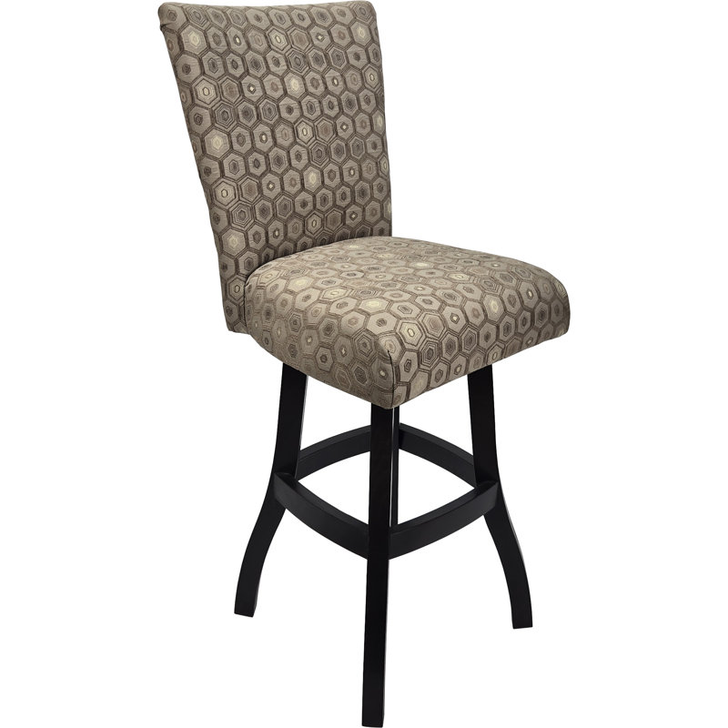 Tabouret de bar rotatif, comptoir pivotant en bois, 700 Plus - Diamond, Noir