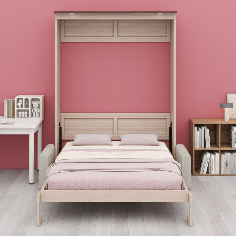 Murphy Bed With Sofa And LED