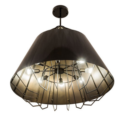 Luminaire suspendu empire simple 8 lumières Avangélina