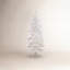 Slender White Realistic Artificial Fir Christmas Tree with Lights-1712946530