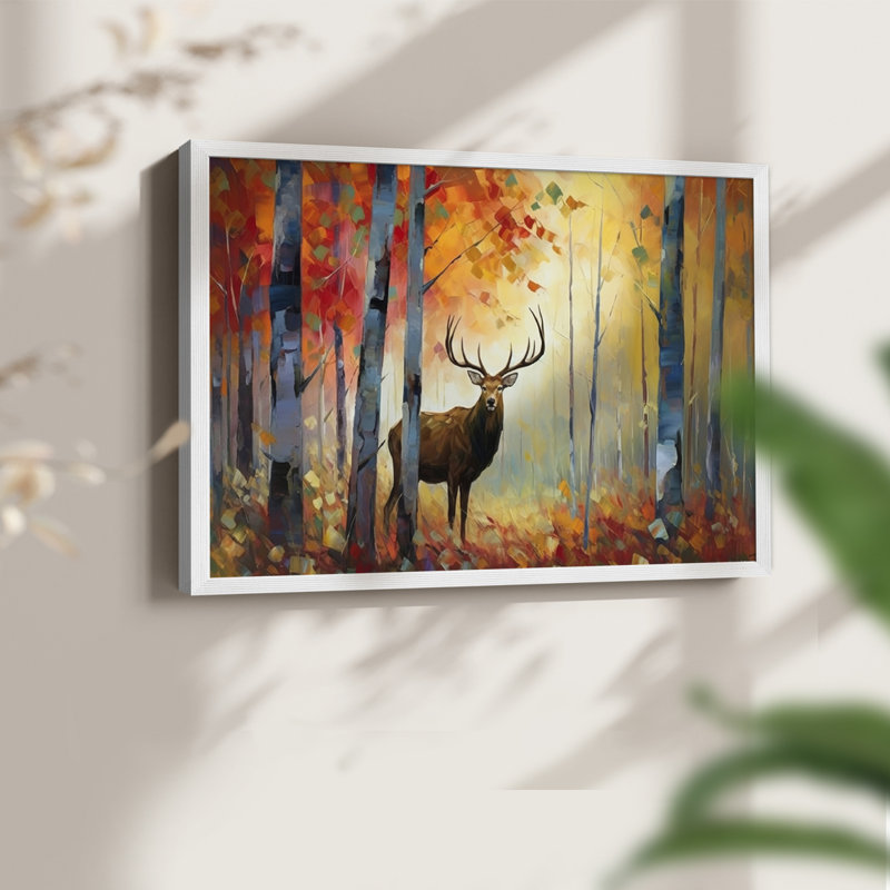 Faune, série V, reproduction encadrée, H 22 po x l 28 po, Blanc