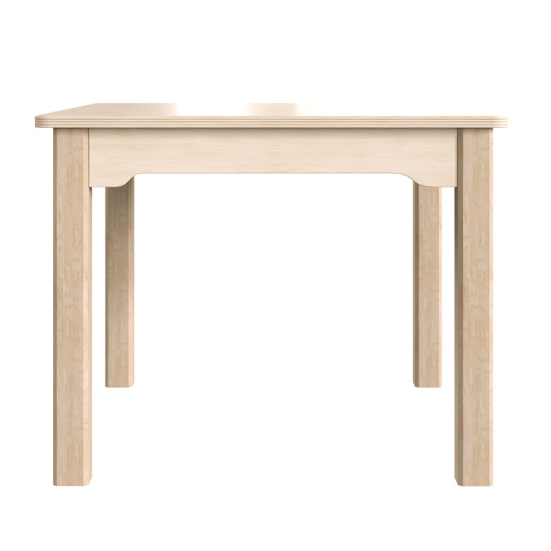 Table d'activités de classe préscolaire en bois Bright Beginnings, H 18 po x L 23,5 po x l 23,5 po