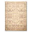 Tapis beige en laine noué à la main de conception unique 9 pi x 12 pi Bertello