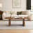 47" Oval Coffee Table, Modern Solid Wood Veneer Center Table-1908749053