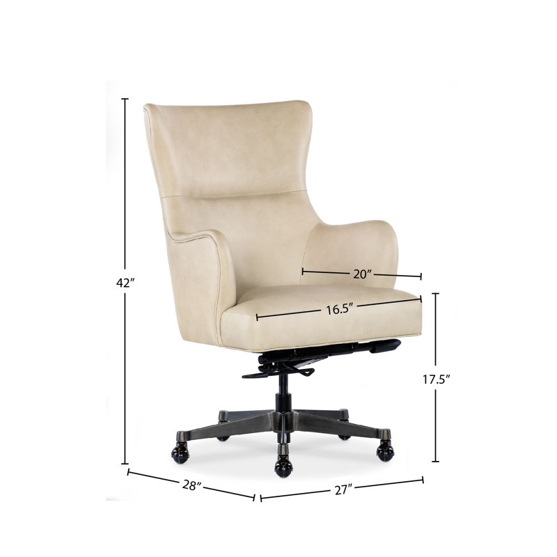 Tramya Genuine Leather Executive Swivel Chair