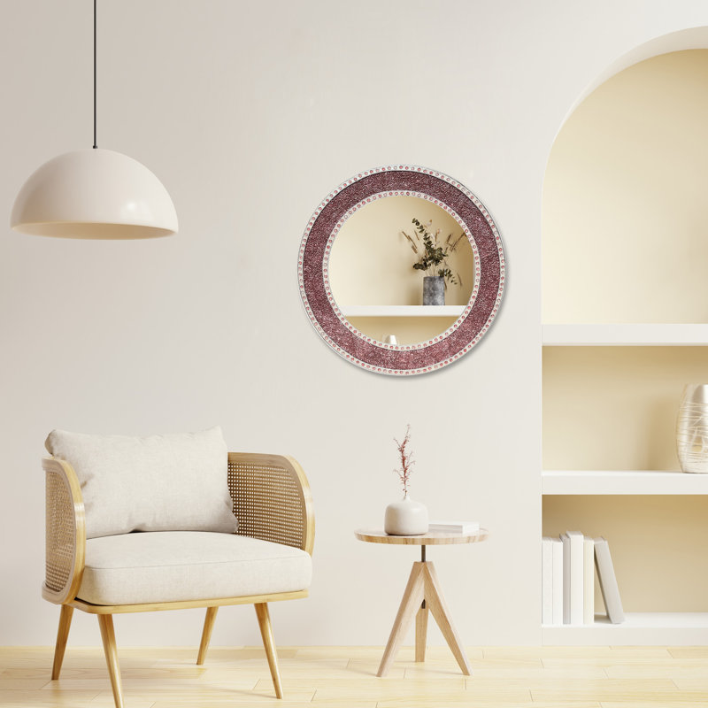 Miroir mural Cobberas, Or rose
