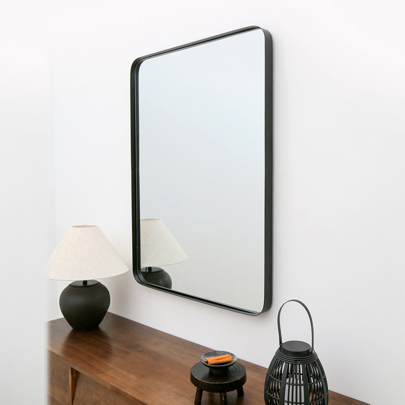 Miroir de salle de bain Duesbury, Noir, 40 po x 30 po