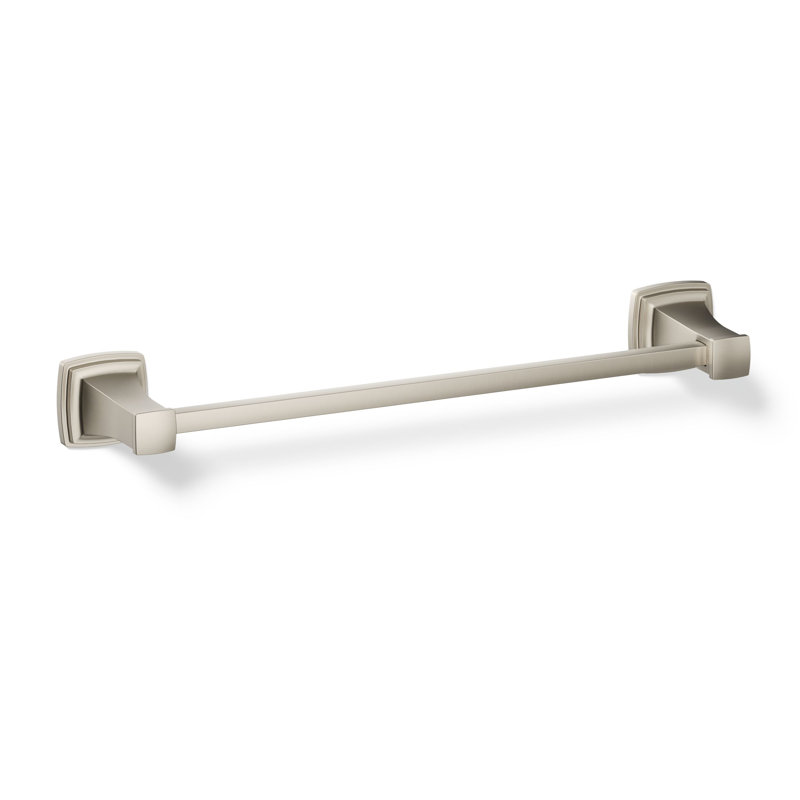 Riff Wall Mounted Towel Bar, 18"W, Vibrant Brushed Nickel