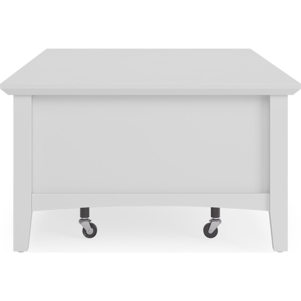 Renee 55" Mahogany Coffee Table, White