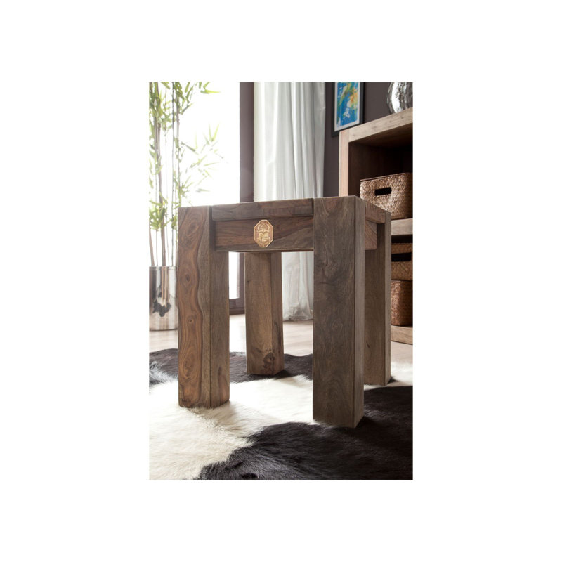 Nature Solid Wood Accent Stool