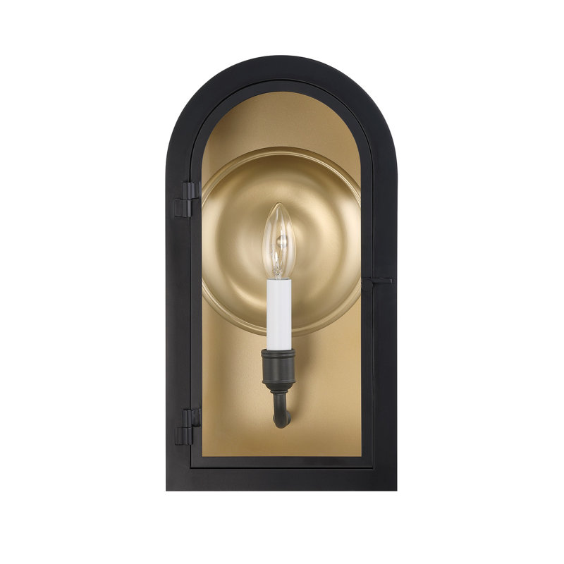Lanterne murale d'extérieur 1 lumière Grotto, 1, H 15 po x l 8 po x P 8 po