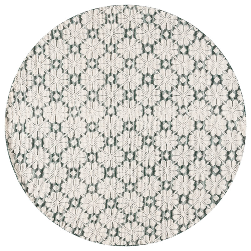 Martha Stewart Hand Woven Wool Rug, Round 6'