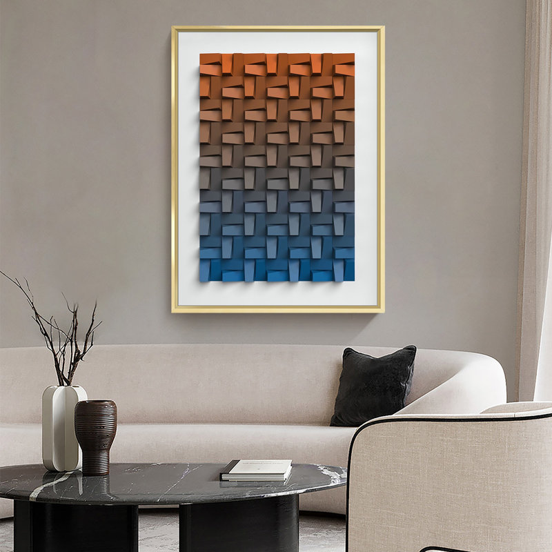 " Abstract Geometry ", 24" H x 16" W